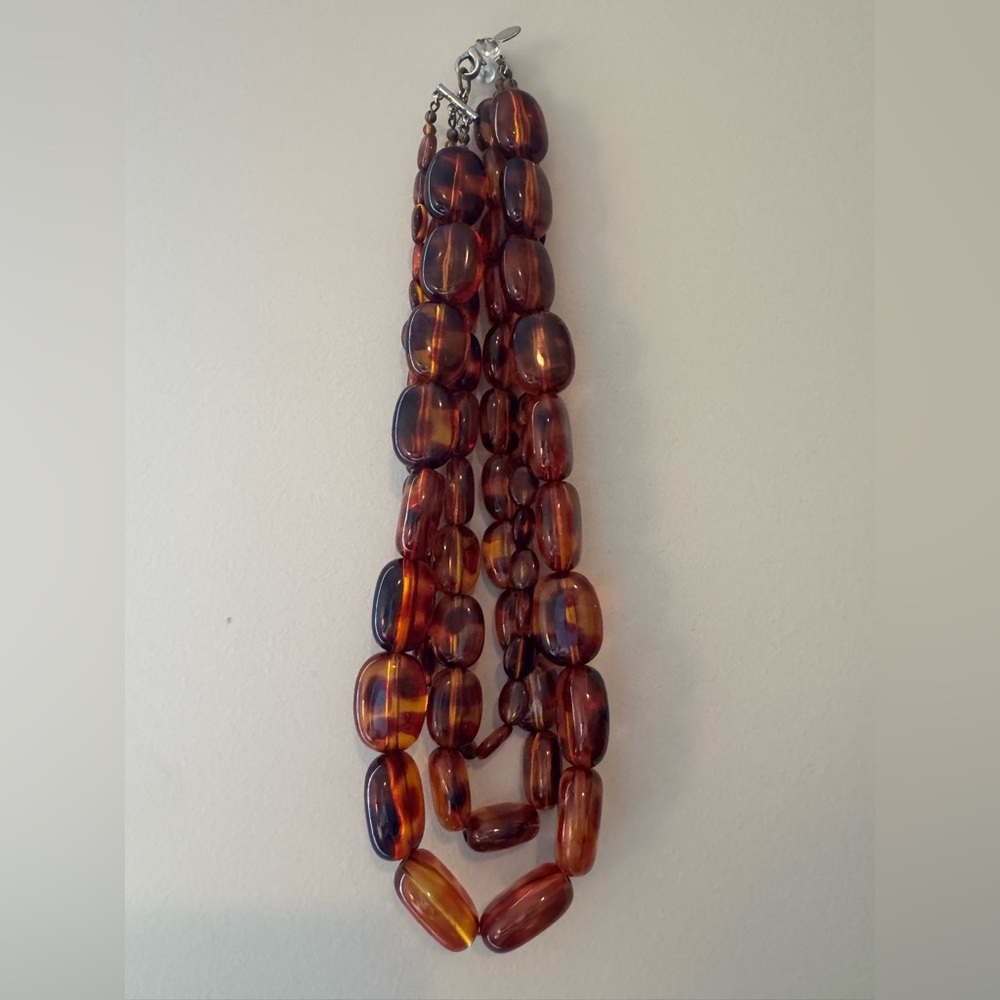 Elegant Brown Beaded Necklace
